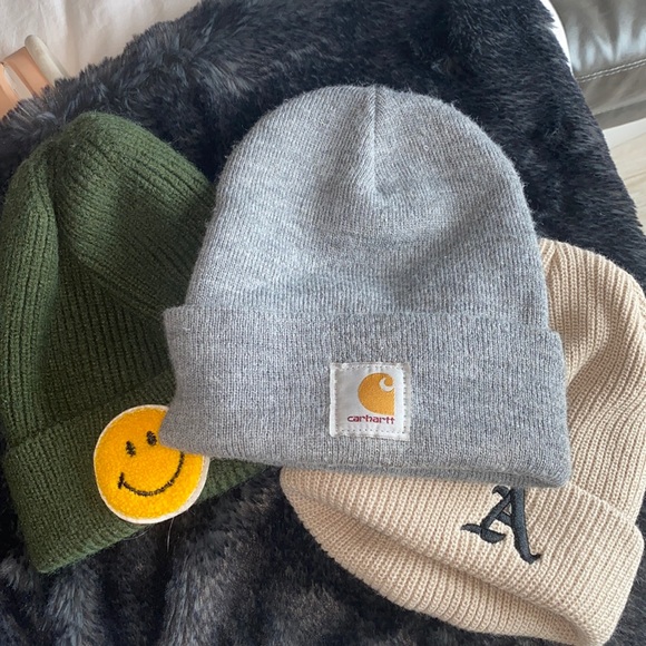 Carhartt Accessories - Carhartt Grey Beanie Bundle - 3 BEANIES UNWORN - New